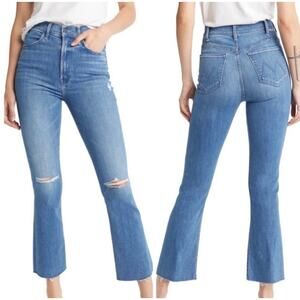 MOTHER The Hustler Ankle Fray Jeans Can't Stop Staring 25